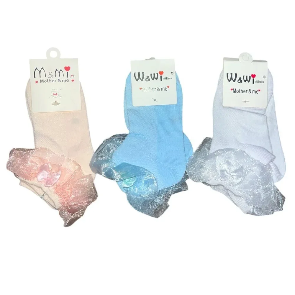 Mother & Me Girls Tulle Dress Socks